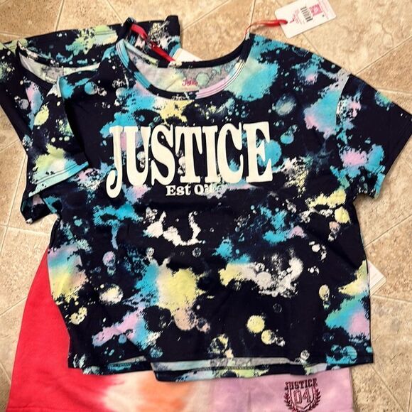 Girls Large Justice Skirt and T shirt bundle - Picture 2 of 2